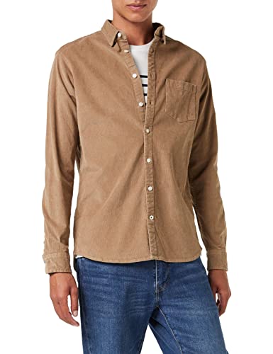 KRONSTADT Mens L/S Shirt, Brown, Small von KRONSTADT