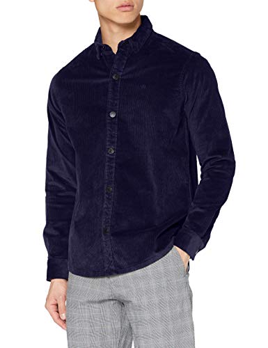 KRONSTADT Mens L/S Shirt, Navy, Medium von KRONSTADT