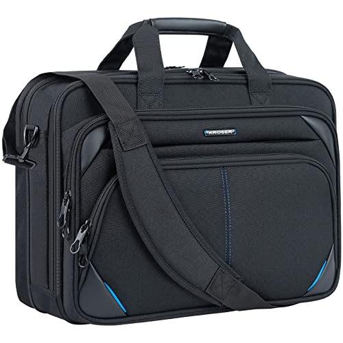 KROSER Laptop Tasche 18 Zoll Business Tasche Laptop für 17,3 Zoll Computer, Laptop Aktentasche, Wasserabweisend Schultertasche mit RFID Taschen für College/Herren/Frauen/Männer/Damen von KROSER