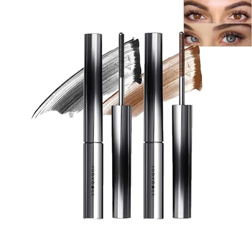 Judy Doll Mascara,Judy Doll Iron Brush Mascara,Judydoll Curling Iron Strong Mascara,3d Curling Eyelash Iron Strong Mascara Waterproof,Ong Lasting, Waterproof (Black+Brown) von KRRHUEO