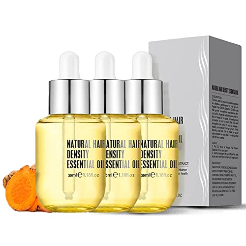 Pure Natural Hair Density Essential Oil, Hovo Hair Density Essential Oil, Ginger Essence Hair Growth Oil, Hair Regrowth Essential Oil, Natural Hair Regrowth Serum For Women & Men (3PCS) von KRRHUEO