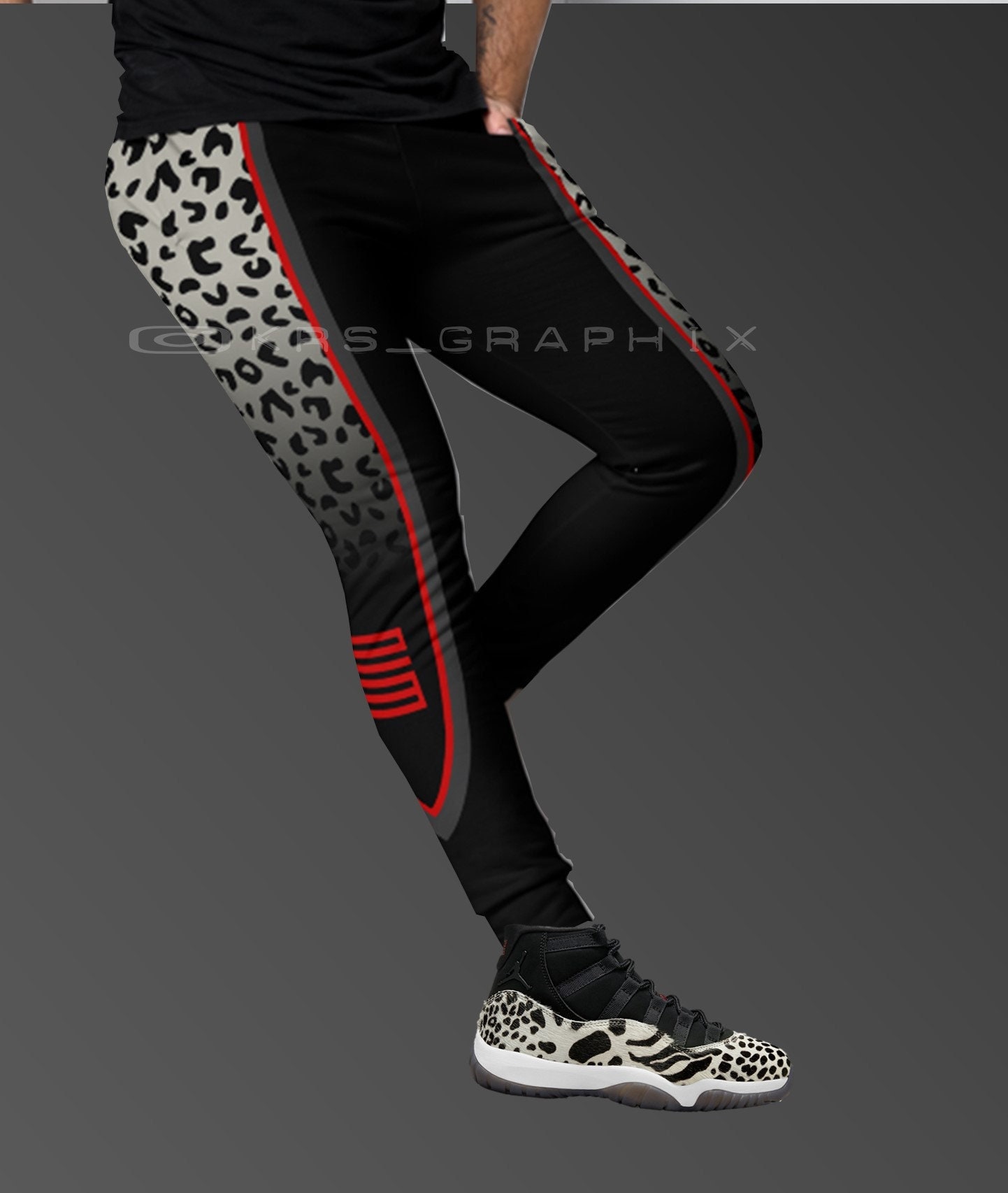 Joggers Match Jordan 11 Animal Instinct - 11S von KRSGraphix