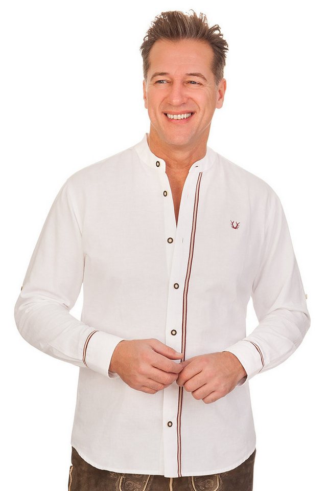 KRÜGER BUAM Trachtenhemd Trachtenhemd - JAMES - weiß von KRÜGER BUAM