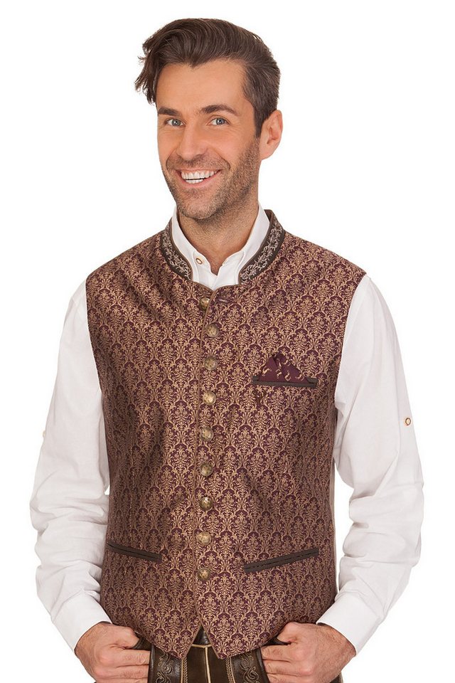 KRÜGER BUAM Trachtenweste Trachtenweste - FRIEDRICH - bordeaux von KRÜGER BUAM