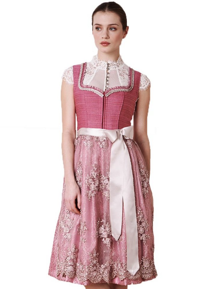 KRÜGER COLLECTION Dirndl 'Pati' Traditionell mit Spitzenschürze 116165, Pi von KRÜGER COLLECTION