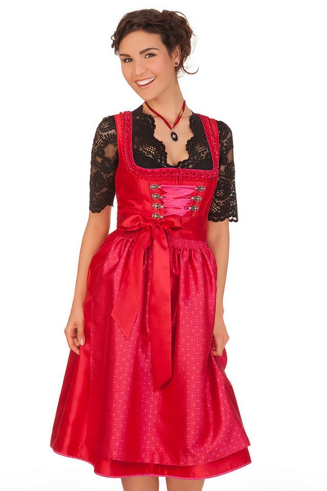 KRÜGER COLLECTION Dirndl Midi Dirndl 2tlg. - TADDEA - rot von KRÜGER COLLECTION