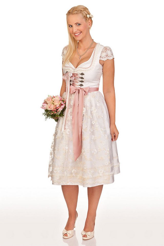 KRÜGER COLLECTION Dirndl Midi Dirndl 2tlg. - TALEA 70 - champagner von KRÜGER COLLECTION