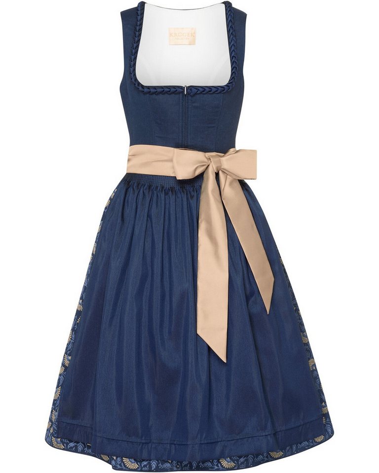 KRÜGER COLLECTION Dirndl Midi-Dirndl mit Jacquardrock von KRÜGER COLLECTION