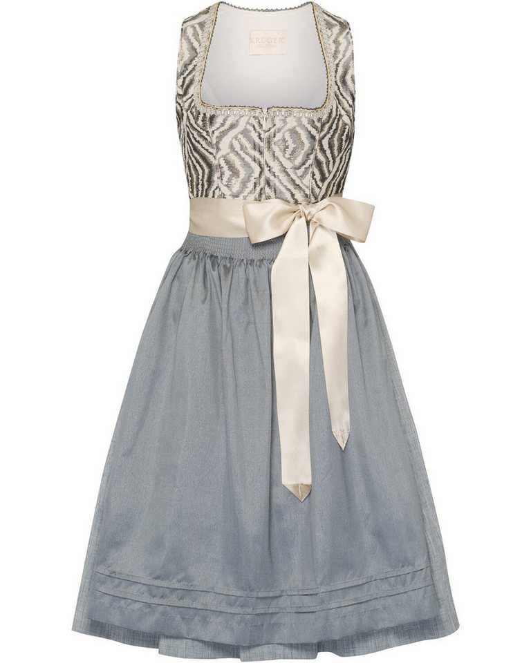 KRÜGER COLLECTION Dirndl Midi Dirndl mit Zick-Zack-Muster von KRÜGER COLLECTION