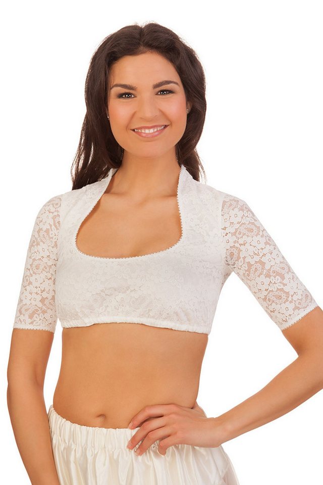 KRÜGER COLLECTION Dirndlbluse Dirndlbluse - LUISE - ecru von KRÜGER COLLECTION