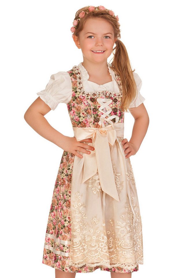 KRÜGER KIDS Dirndl Kinderdirndl 3tlg. - BETTY - rosé von KRÜGER KIDS