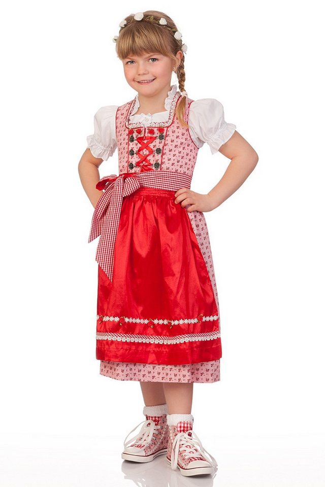 KRÜGER KIDS Dirndl Kinderdirndl 3tlg. - CYNTHIA - blau, rot von KRÜGER KIDS