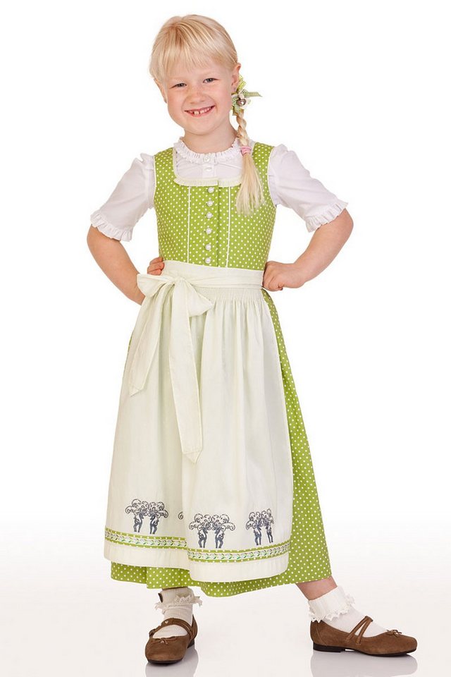 KRÜGER KIDS Dirndl Kinderdirndl 3tlg. - REHKITZ - apfelgrün von KRÜGER KIDS