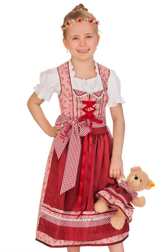 KRÜGER KIDS Dirndl Kinderdirndl 3tlg. - VIKTORIA - rot von KRÜGER KIDS