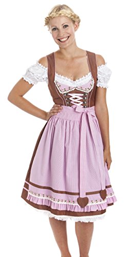 Krüger Damen Dirndl 60er Länge Awakening (36, braun) von Krüger