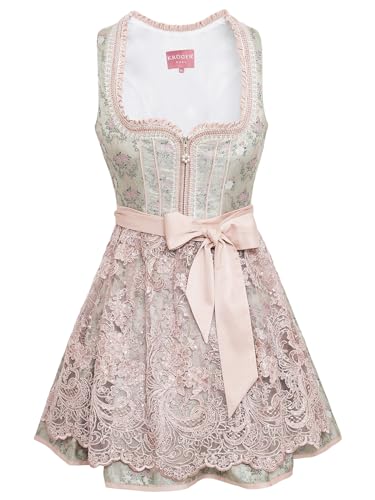 Krüger Dirndl Damen Dirndl 414365 hellgruen 34 von Krüger Dirndl