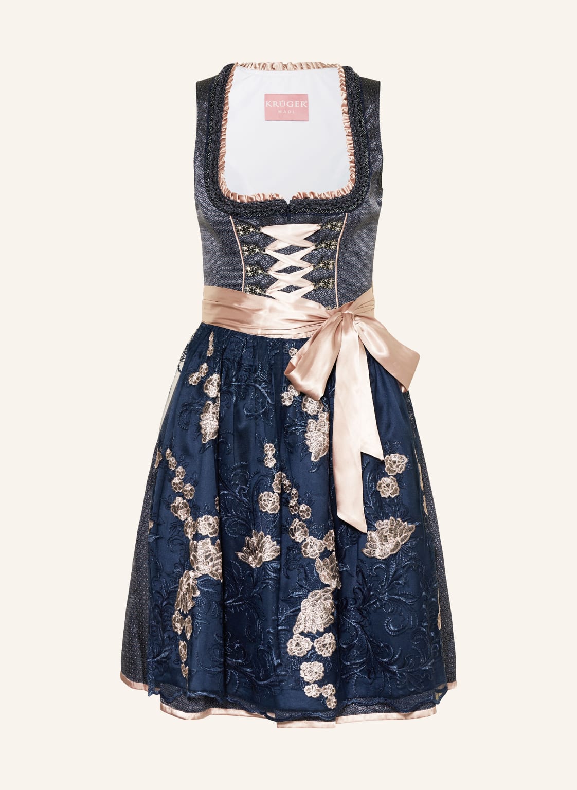 Krüger Dirndl Mit Schmucksteinen blau von KRÜGER