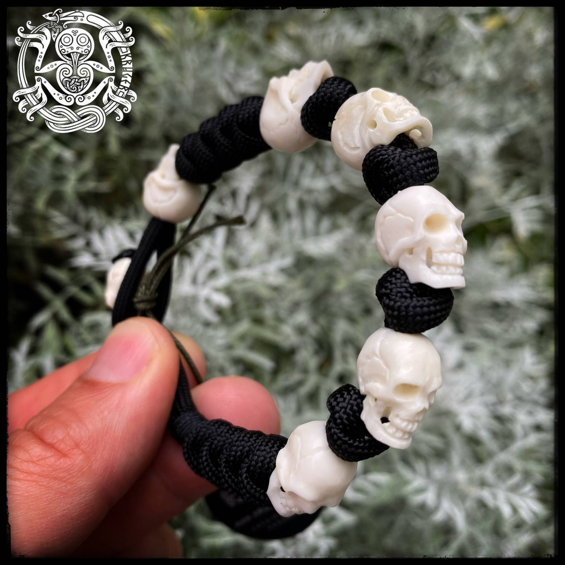 Knochen Schädel Armband Knochen Schädel Armband von KRUGEREDC