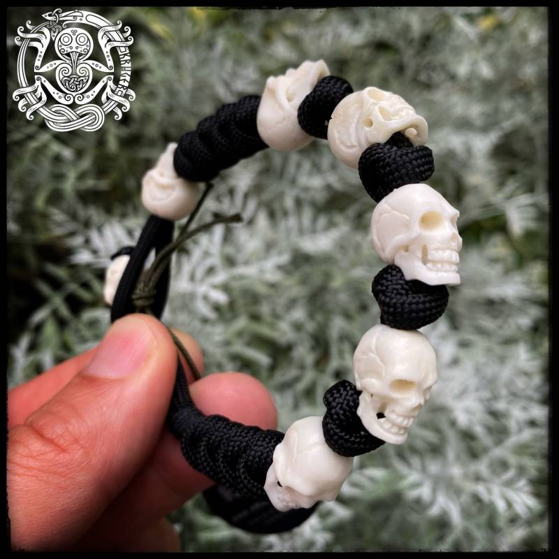 Knochen Schädel Armband Knochen Schädel Armband von KRUGEREDC