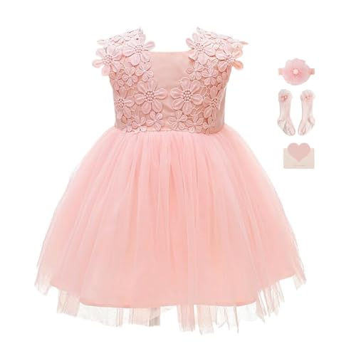 Mädchen Neugeborenes Geburtstag Hochzeitskleider - Spitzenkleider Taufe Hundert Tage Party Prinzessin Rock Sommer 6M(6-9Monat) von KRUIHAN