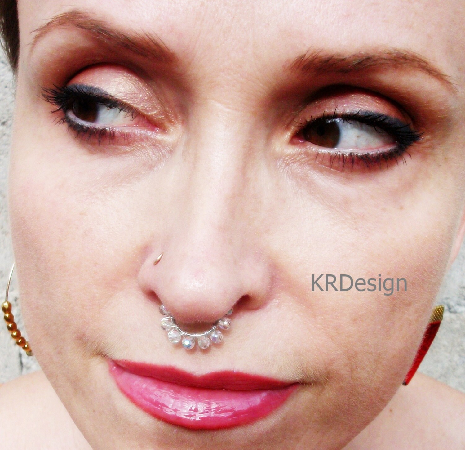 Aurora Borealis Kristall Nicht Durchbohrtes Septum Ring Perlen Knorpel Ohrmanschette Aurora Borealis Kristall Nicht Durchbohrtes Septum Ring Perlen Knorpel Ohrmanschette von KRaczJewelry