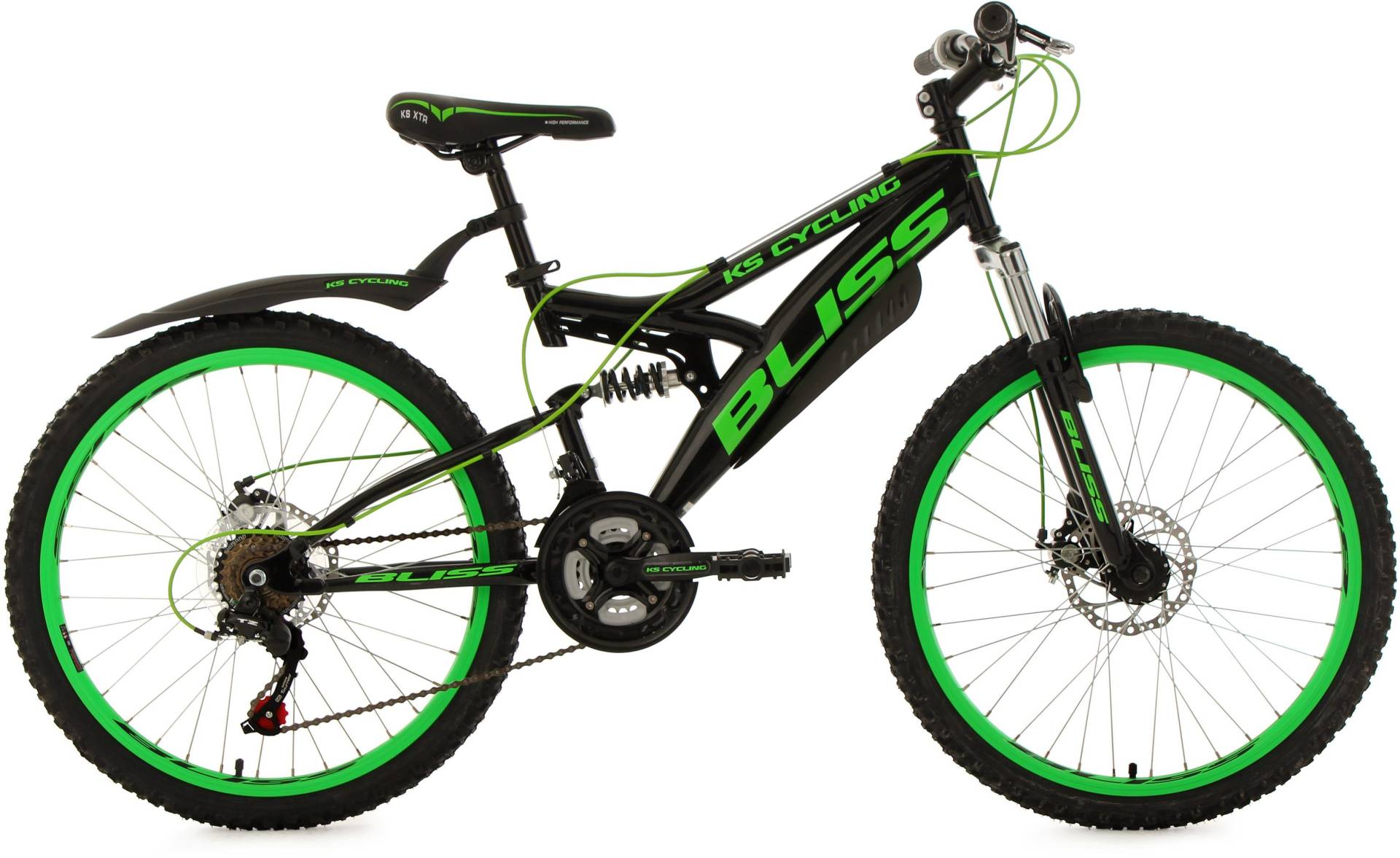 KS Cycling Jugendfahrrad "Bliss", 18 Gang, Shimano, Tourney Schaltwerk, Kettenschaltung, für Damen und Herren, Kettenschaltung von KS Cycling