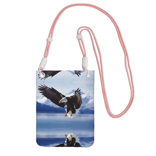 Die kompakte und leichte bedruckte Kuriertasche von Eagle ist geeignet für tägliche Reisen, Pendeln und Einkaufen, rose, Einheitsgröße von KSANNNS