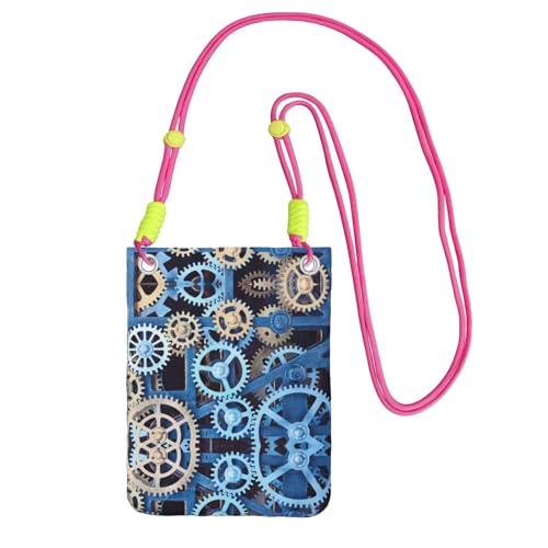 KSANNNS Clock Gears Kompakte und leichte bedruckte Kuriertasche ist geeignet für tägliche Reisen, Pendeln und Einkaufen, Fuchusia, Einheitsgröße KSANNNS Clock Gears Kompakte und leichte bedruckte Kuriertasche ist geeignet für tägliche Reisen, Pendeln und Einkaufen, Fuchusia, Einheitsgröße von KSANNNS