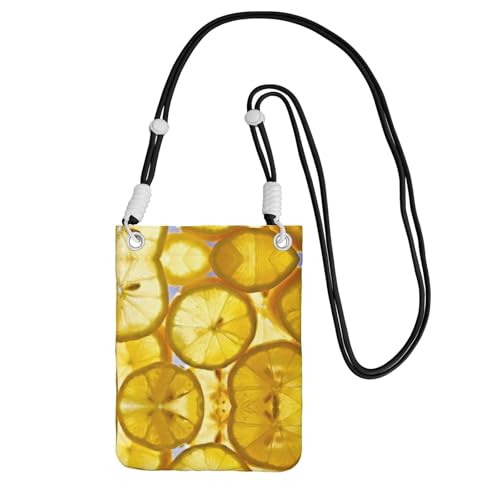 KSANNNS Die kompakte und leichte bedruckte Kuriertasche mit Zitronenscheiben ist geeignet für tägliche Reisen, Pendeln und Einkaufen, Schwarz , Einheitsgröße KSANNNS Die kompakte und leichte bedruckte Kuriertasche mit Zitronenscheiben ist geeignet für tägliche Reisen, Pendeln und Einkaufen, Schwarz , Einheitsgröße von KSANNNS