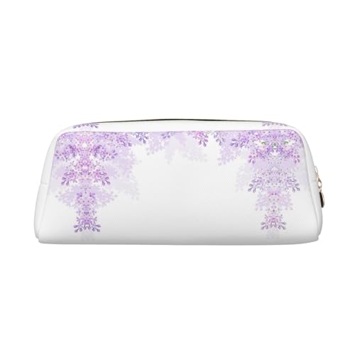 KSANNNS Framing Lilac Flowers in Blossom Printed Simple Portable Stationery Bag, Light and Spacious School Office Stationery Storage Box, gold, Einheitsgröße, Kosmetiktasche von KSANNNS