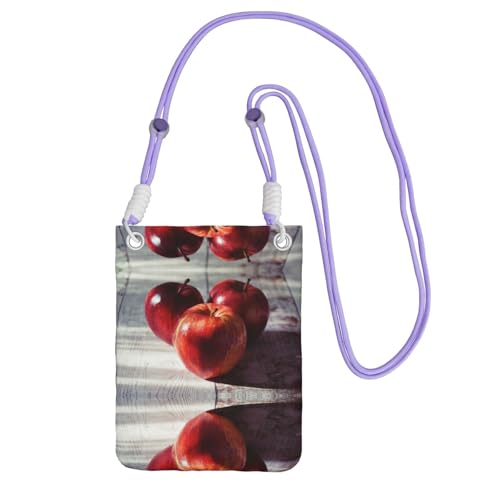 KSANNNS Kompakte und leichte bedruckte Kuriertasche mit Obst-Muster, geeignet für tägliche Reisen, Pendeln und Einkaufen, violett, Einheitsgröße KSANNNS Kompakte und leichte bedruckte Kuriertasche mit Obst-Muster, geeignet für tägliche Reisen, Pendeln und Einkaufen, violett, Einheitsgröße von KSANNNS