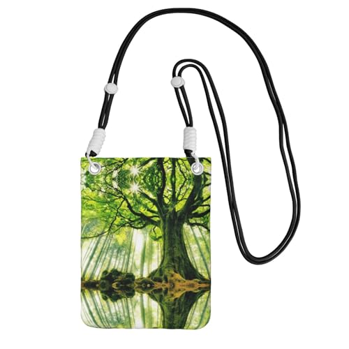 KSANNNS Nature Green Big Tree kompakte und leichte bedruckte Kuriertasche ist geeignet für tägliche Reisen, Pendeln und Einkaufen, Schwarz , Einheitsgröße KSANNNS Nature Green Big Tree kompakte und leichte bedruckte Kuriertasche ist geeignet für tägliche Reisen, Pendeln und Einkaufen, Schwarz , Einheitsgröße von KSANNNS