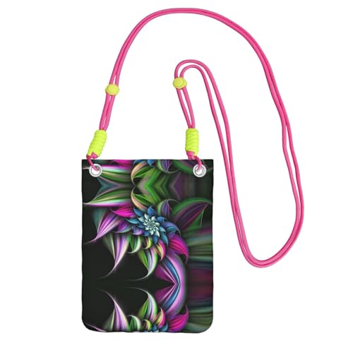 KSANNNS Schöne Farbe, kompakte und leichte bedruckte Kuriertasche ist geeignet für tägliche Reisen, Pendeln und Einkaufen, Fuchusia, Einheitsgröße von KSANNNS