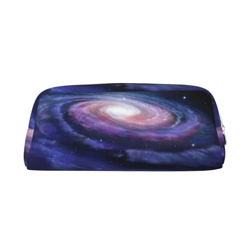 KSANNNS Space Spiral Cosmic Energy Printed Simple Portable Stationery Bag, Light and Spacious School Office Stationery Storage Box, silber, Einheitsgröße, Kosmetiktasche von KSANNNS