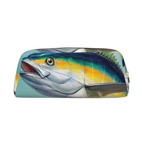 KSANNNS Thunfisch bedruckte einfache tragbare Schreibwarentasche, leicht und geräumig, für Schule, Büro, Schreibwaren-Aufbewahrungsbox, gold, Einheitsgröße, Kosmetiktasche KSANNNS Thunfisch bedruckte einfache tragbare Schreibwarentasche, leicht und geräumig, für Schule, Büro, Schreibwaren-Aufbewahrungsbox, gold, Einheitsgröße, Kosmetiktasche von KSANNNS