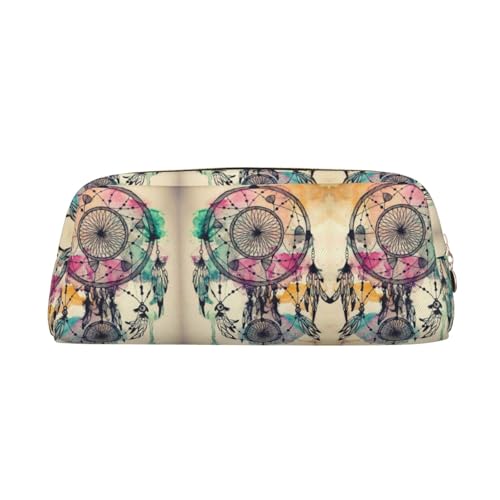 KSANNNS Traumfänger-Kunstdruck, einfache tragbare Schreibwarentasche, leicht und geräumig, für Schule, Büro, Schreibwaren, gold, Einheitsgröße, Kosmetiktasche von KSANNNS