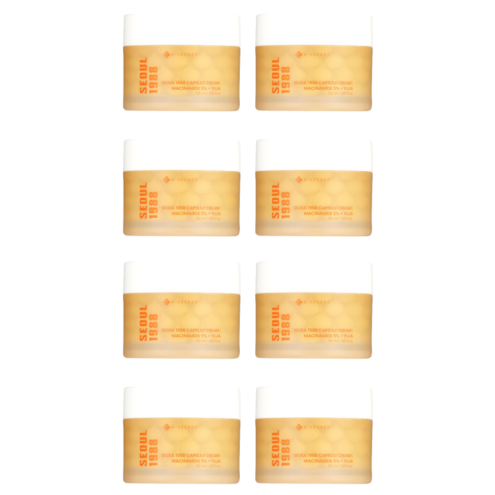 KSECRET - SEOUL 1988 Capsule Cream : Niacinamide 5% + Yuja - 50ml (8ea) Set von KSECRET