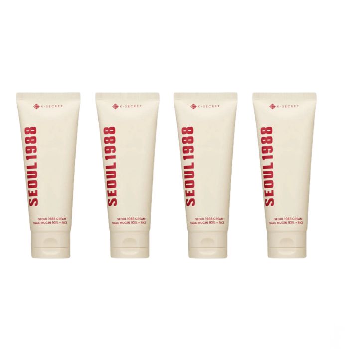 KSECRET - SEOUL 1988 Cream : Snail Mucin 93% + Rice - 100ml (4ea) Set von KSECRET