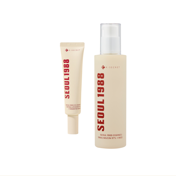 KSECRET - SEOUL 1988 Eye Cream : Retinal Liposome 4% + Fermented Bean - 30ml (1ea) + Essence : Snail Mucin 97% + Rice - 100ml... von KSECRET