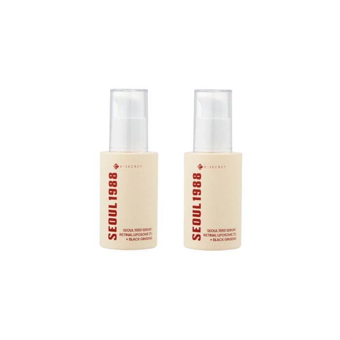 KSECRET - SEOUL 1988 Serum : Retinal Liposome 2% + Black Ginseng - 30ml (2ea) Set von KSECRET
