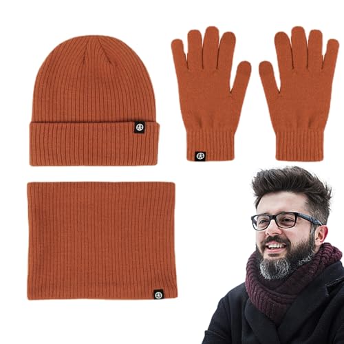 Mütze Handschuhe Schal Set Damen | Winter-Mütze-Schal-Handschuhe | Thermo-Wintermütze, Schal, Handschuhe aus weichem Fleece zum Skaten, Reisen, Wandern, Camping, Snowboarden, Skifahren Kshsaa von KSHSAA