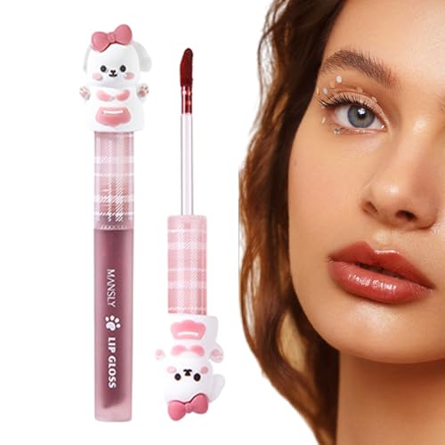 Spiegelwasser-Lippenglasur, Glänzende Lippenfarbe, Mirror Lip Gloss, feuchtigkeitsspendender Lippenstift, Liquid Shine Glossy Lip Tint, hydratisierte und voller aussehende Lippen, Kshsaa von KSHSAA