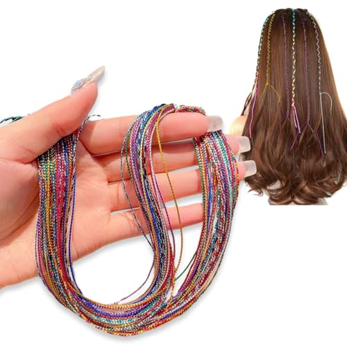 KSJEHW 30 Stücke Haarzöpfe bunte Haarwickelschnur verschiedene Farbverlaufsfarben Haarseilband Regenbogen-Flecht-Haargummi DIY-Pferdeschwanz-Zöpfe Haar-Styling-Zubehör für Frauen Mädchen von KSJEHW
