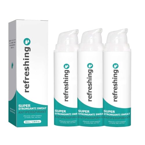 Antitranspirant Deo Spray,Starker Antitranspirant Schutz gegen Schweiß, Schwitzen am Kopf, Schwitzige Hände Anti Chwitzen with 72h Langzeitschutz für Männer und Frauen (3Stück) von KSKAN