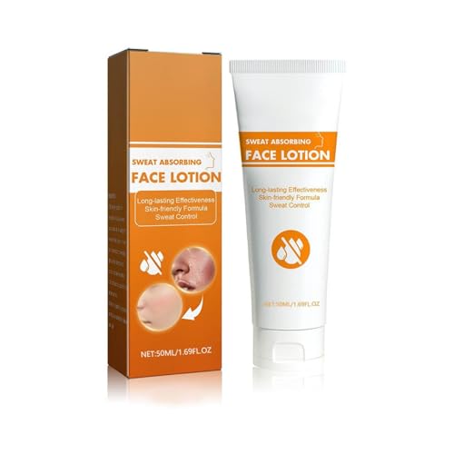 Antitranspirant Gesicht, Anti-Schweiß gegen Stark Schwitzende im Gesicht, Wirkt Effektiv gegen Schwitzen Gesicht, Sweat Absorbing Face Lotion für Männer und Frauen (1Stück) von KSKAN