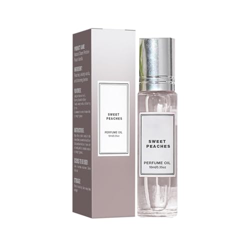 Roll-On Pheromone Parfum Woman, Pheromone Parfum Damen Sexy, Pheromon Parfüm Original, Eau de Parfum für Frauen, Enhanced Scents Perfume für Beeindruckendes Geschenk (1, Peach Vanilla) von KSKAN