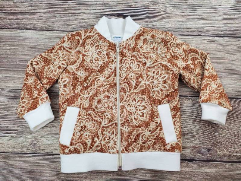 Kleinkind Bomber Jacke - Baby Herbst Sherpa Futter 18 Monate Größe Mantel Ohne Kapuze von KSKHandmadeShop