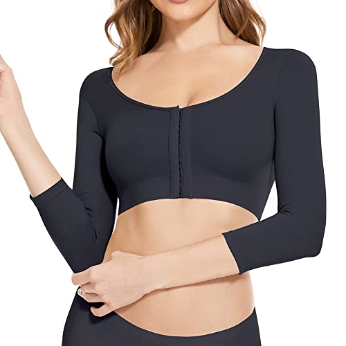 KSKshape Damen Arm Shaper Former Figurformende Shapewear Post Chirurgisch Kompression Körperhaltung Buckel Korrektor Top,Schwarz,M von KSKshape