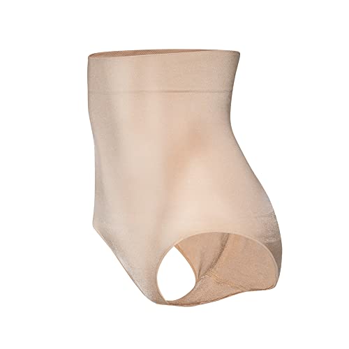 KSKshape Shapewear Damen Bauchweg Miederslip Miederpants Miederhose Hohe Taille Slips,Beige,S von KSKshape