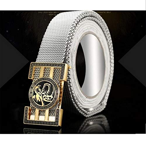 KSTYLE Herren Metall Edelstahl Geflochtener Gürtel 130cm Verlängerte Selbstverteidigung Punk-Stil Survival Outdoor,Gold Belt Buckle,125cm KSTYLE Herren Metall Edelstahl Geflochtener Gürtel 130cm Verlängerte Selbstverteidigung Punk-Stil Survival Outdoor,Gold Belt Buckle,125cm von KSTYLE